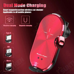 V30S Universal Qi 10W Intelligent Infrared Induction Automatic Clamping Magnetic/Wireless Charging Dual Mode Car Charger Air Vent Phone Holder V30S Universal Qi 10W Intelligent Infrared Induction Automatic Clamping Magnetic/Wireless Charging Dual Mode Car Charger Air Vent Phone Holder