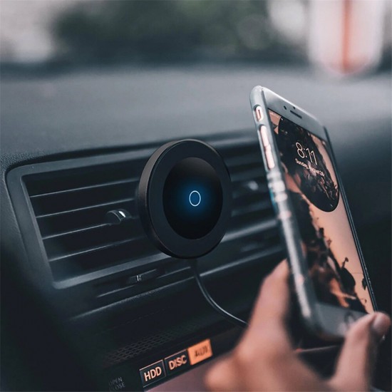 W5 10W Qi Fast Charging Magnetic Wireless Charger Car Air Outlet / Dashboard Mobile Phone Car / Desktop Phone Holder