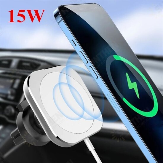 WP10 15W Magsafe Wireless Car Charger Air Vent Mount Phone Holder For iPhone 12 Series