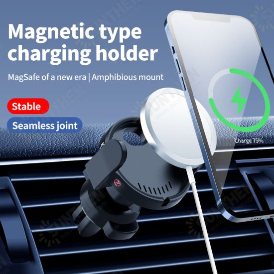 for Magsafe Wireless Charger Car Air Vent Mount Phone Holder Bracket for iPhone 12 Series