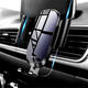 Tempered Glass Mirror Surface Gravity Auto Lock Car Holder Stand for Mobile Phone