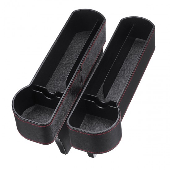 1 Pair of Car Organizer Auto Seat Crevice Gaps Storage Box Cup Mobile Phone Holder for Pockets Stowing Tidying Organizer Car Accessories