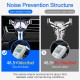 Metal Tempered Glass Double Triangle Gravity Linkage Air Vent Car Phone Mount Car Phone Holder For 4.5-6.5 Inch Smart Phone