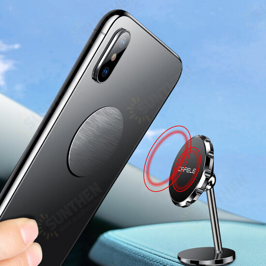 Super Magnetic 360 Degree Rotation Multifunctional Aluminium Alloy Car Dashboard Mobile Phone Holder Mount