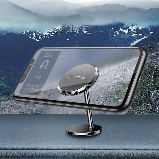 Super Magnetic 360 Degree Rotation Multifunctional Aluminium Alloy Car Dashboard Mobile Phone Holder Mount