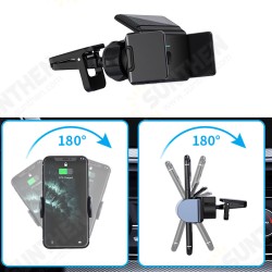 Car Air Vent/ Bicycle Mobile Phone Holder Solar Powered Smart Clamp Arm Automatic Opening and Closing for POCO X3 F3 4.6-6.5 inch Devices Car Air Vent/ Bicycle Mobile Phone Holder Solar Powered Smart Clamp Arm Automatic Opening and Closing for POCO X3 F3 4.6-6.5 inch Devices