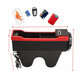 Car Right Seat Gap Leather Phone ID Card Key Storage Coin Box Cup Holders Car Cradles Organizer with Dual USB Ports