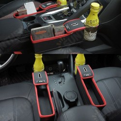 Car Seat Gap Storage Box Multifunction Leather Car Water Cup Phone Holder Coins Storage Box Car Seat Gap Storage Box Multifunction Leather Car Water Cup Phone Holder Coins Storage Box