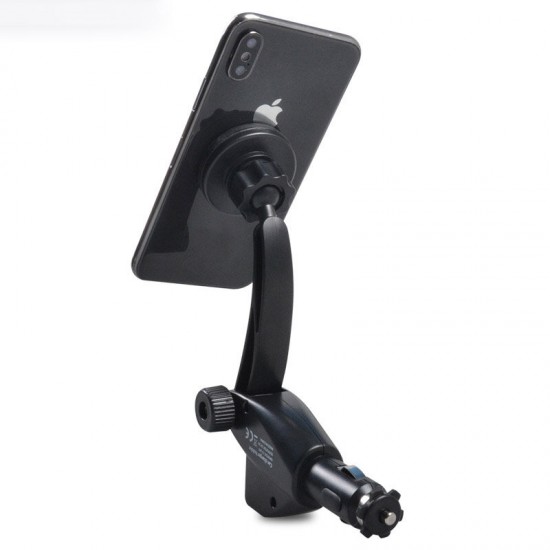 Cobao 2 in 1 Universal Magnetic Mobile Phone Mount Holder Stand For With Dual USB Car Charger Of Vehicle