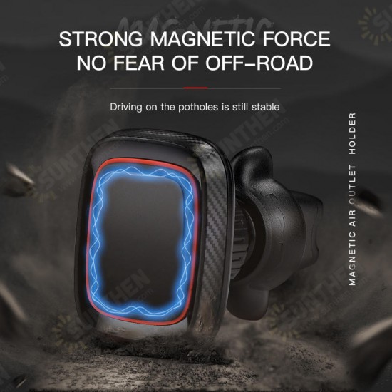 Strong Magnetic Dashboard Windshield Air Vent Car Phone Holder 360° Rotation For 4.0-7.0 Inch Smart Phone Samsung Note 10+ iPhone 11 Pro Max