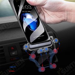 New Upgrade Universal Mini 360 Rotation Gravity Linkage Automatic Lock Air Vent Car Phone Holder Car Mount for iPhone New Upgrade Universal Mini 360 Rotation Gravity Linkage Automatic Lock Air Vent Car Phone Holder Car Mount for iPhone