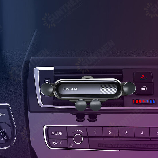 New Upgrade Universal Mini 360 Rotation Gravity Linkage Automatic Lock Air Vent Car Phone Holder Car Mount for iPhone