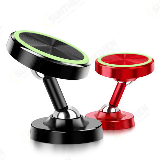 Luminous Magnetic Dashboard Car Mount Car Phone Holder 360 Degree Rotation For 4.0-6.5 Inch Smart Phone