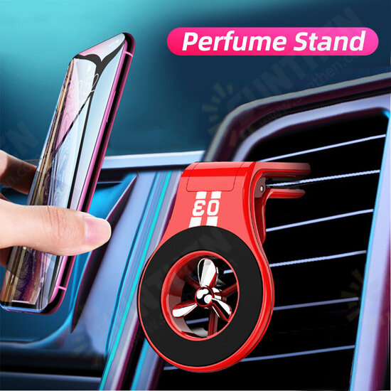 Perfume Universal Air Vent Paddle Rotation Magnetic Stand Car Phone Holder for iPhone 11 Pro / 11 Pro Max 3-7 inch Smartphones