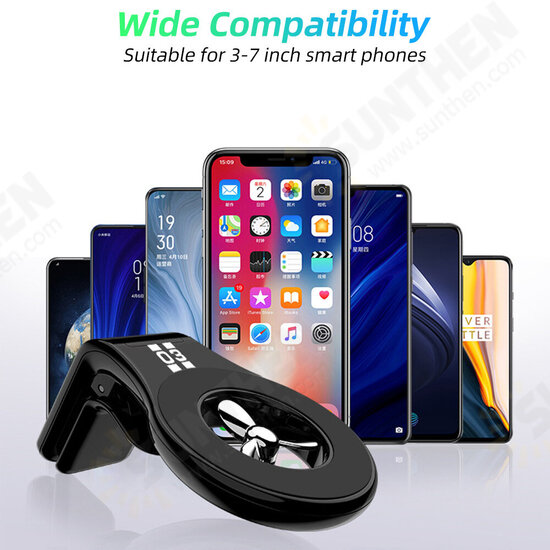 Perfume Universal Air Vent Paddle Rotation Magnetic Stand Car Phone Holder for iPhone 11 Pro / 11 Pro Max 3-7 inch Smartphones