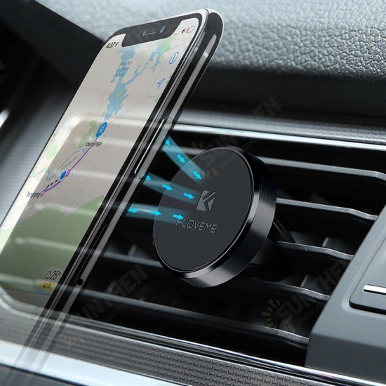 Powerful Magnetic Car Air Vent Holder Mount for iPhone Huawei Mobile Phone