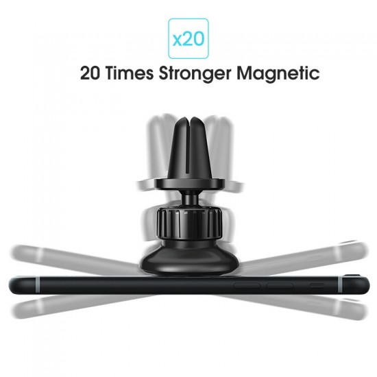 Universal Mini 360° Rotation Magnetic Car Air Vent Mobile Phone Holder Stand Bracket for iPhone 13 POCO X3 F3