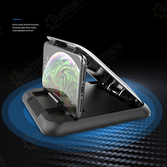 Foldable Multifunctional Car Dashboard Mount Mobile Phone GPS Holder Stand for 3-7 inch Devices