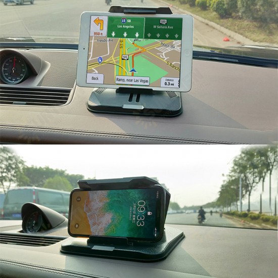 Foldable Multifunctional Car Dashboard Mount Mobile Phone GPS Holder Stand for 3.0-9.7 inch Devices