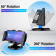 Foldable Multifunctional Horizontal Vertical Car Dashboard Mount Mobile Phone GPS Holder Stand for 3.5-8.5 inch Devices