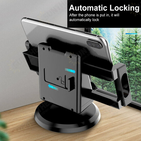 Foldable Multifunctional Horizontal Vertical Car Dashboard Mount Mobile Phone GPS Holder Stand for 3.5-8.5 inch Devices