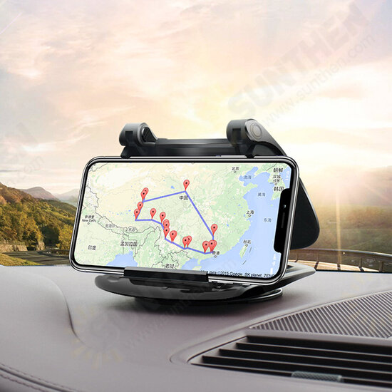 Foldable Multifunctional Horizontal Vertical Car Dashboard Mount Mobile Phone GPS Holder Stand for 3.5-7 inch Devices