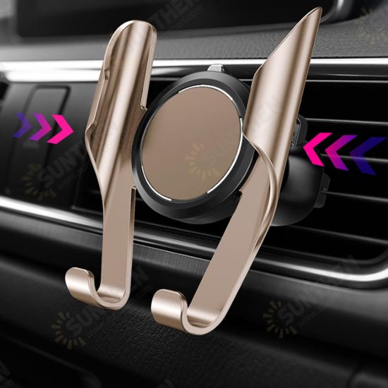 Gravity Linkage Automatical Lock Air Vent Car Mount Car Phone Holder For 4.7 Inch - 7.5 Inch Smart Phone iPhone Samsung