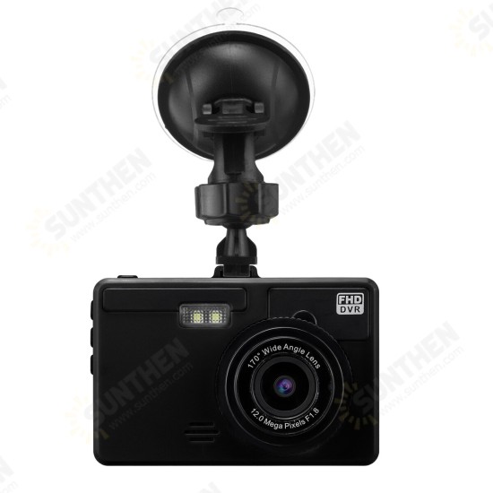 H168 3 Inch 1080P Car DVR Camera Audio Recorder Camera Loop Recording Dash Cam