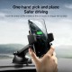 JR-ZS213 15W Qi Wireless Car Charger Mechanical Locking Dashboard Mount Bracket Fast Charging Phone Holder Stand for POCO X3 F3 4.7-6.8 inch Devices