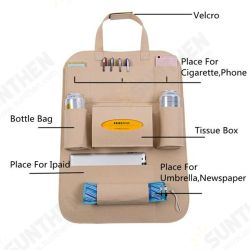 [Multi-Color to Choose] Multi-Function with Phone Bottle Storage Pocket Car Seat Container Hanging Bag