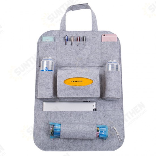 [Multi-Color to Choose] Multi-Function with Phone Bottle Storage Pocket Car Seat Container Hanging Bag