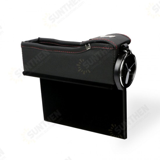 Multifunction PU Leather Car Seat Storage Box Gap Storage Box Mobile Phone Water Cup Holder