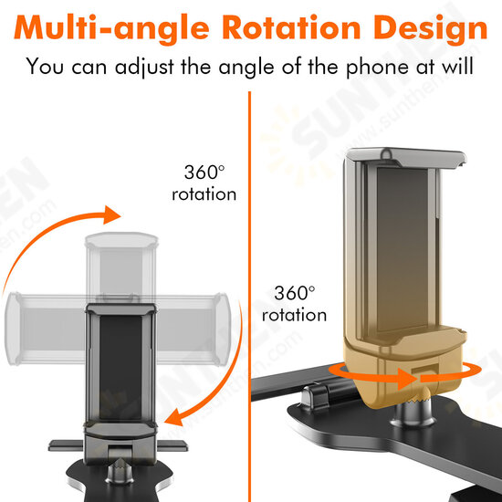 Multifunctional 360° Rotation Car Dashboard Mount Mobile Phone GPS Holder Stand with Parking Number for 4.7-7.2 inch Phones