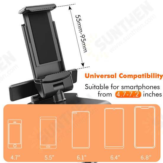 Multifunctional 360° Rotation Car Dashboard Mount Mobile Phone GPS Holder Stand with Parking Number for 4.7-7.2 inch Phones