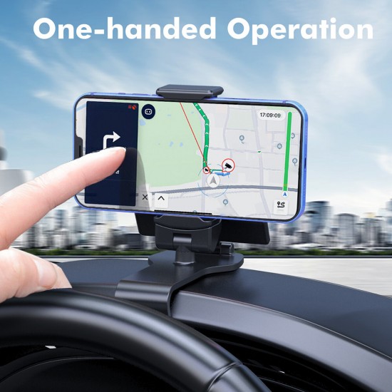 Multifunctional 360° Rotation Car Dashboard Mount Mobile Phone GPS Holder Stand with Parking Number for 4.7-7.2 inch Phones
