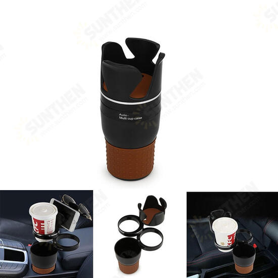 Multifunctional Adjustable Car Cup Holder Phone Stand Water Coffee Holder for iPhone Samsung