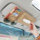 Multifunctional Leather Car Storage Bag Visor Cover Card License Holder Hanging Tissue Bag Glasses Folder Multifunctional Leather Car Storage Bag Visor Cover Card License Holder Hanging Tissue Bag Glasses Folder