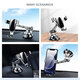 Gravity Linkage with Aluminum Alloy Telescopic Rod Car Dashboard Windshield Suction Cup Mount Holder for 4-7.2 inch Phones