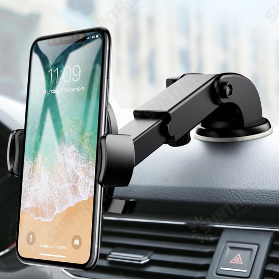 Strong Suction Cup Adjustable Arm 360 Degree Rotation Windshield Holder Dashboard Stand