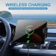 S15 15W Qi Fast Wireless Car Charger Dashboard Mount Smart Sensor Automatic Clamping Phone Holder Bracket