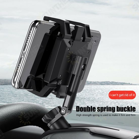 Universal Multifunctional 360°Rotation Car GPS Navigation Dashboard Sunvisor Mobile Phone Holder Bracket with Parking Number for Devices 3-7inch Universal Multifunctional 360°Rotation Car GPS Navigation Dashboard Sunvisor Mobile Phone Holder Bracket with Parking Number for Devices 3-7inch