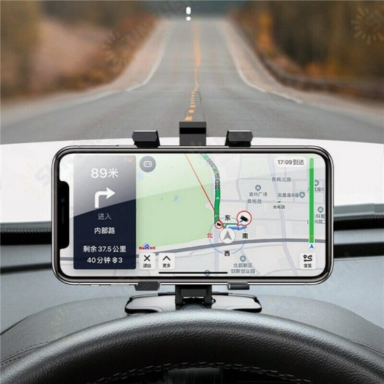 Universal Multifunctional 360°Rotation Car GPS Navigation Dashboard Sunvisor Mobile Phone Holder Bracket with Parking Number for Devices 3-7inch Universal Multifunctional 360°Rotation Car GPS Navigation Dashboard Sunvisor Mobile Phone Holder Bracket with Parking Number for Devices 3-7inch