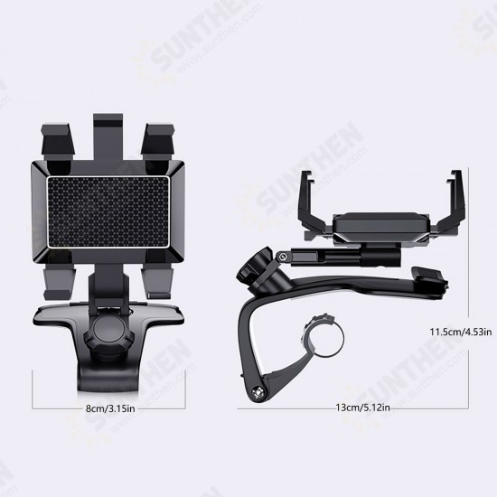 Universal Multifunctional 360°Rotation Car GPS Navigation Dashboard Sunvisor Mobile Phone Holder Bracket with Parking Number for Devices 3-7inch Universal Multifunctional 360°Rotation Car GPS Navigation Dashboard Sunvisor Mobile Phone Holder Bracket with Parking Number for Devices 3-7inch
