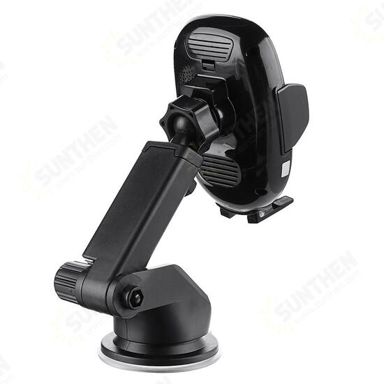 Universal 10W 7.5W 5W Smart Qi Wireless Fast Charge Auto Lock Car Mount Holder for Samsung Mobile Phone