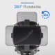 Universal 360° Rotatable Car Dashboard Sun Visor Rear View Mirror Mobile Phone Holder Stand for 3-7 inch Devices