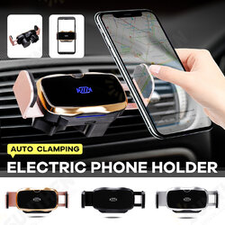 Universal Auto Clamping Aluminum Alloy Car Air Vent Mobile Phone Holder Stand Bracket for POCO X3 F3 Universal Auto Clamping Aluminum Alloy Car Air Vent Mobile Phone Holder Stand Bracket for POCO X3 F3