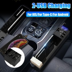 Universal Black Car Armrest Box 2-USB,For IOS/For TYPE-C/For Android Storage Box Universal Black Car Armrest Box 2-USB,For IOS/For TYPE-C/For Android Storage Box