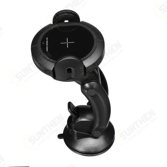 Universal Intelligent Infrared Sensor 10W Qi Wireless Fast Charge Car Holder for iPhone Mobile Phone