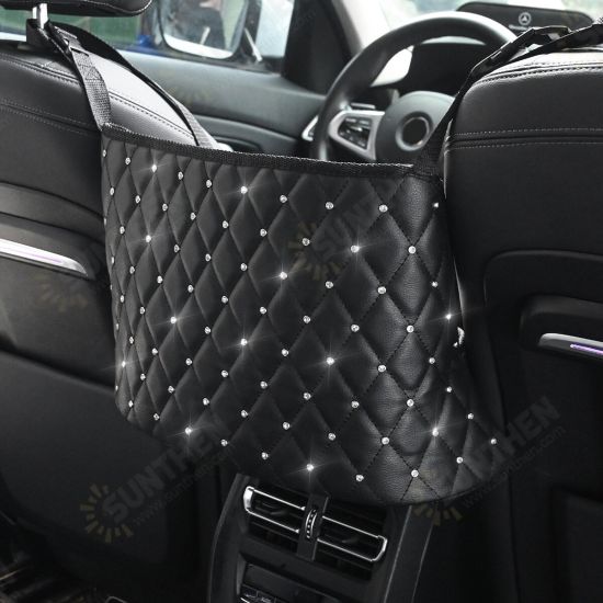 Universal Large Capacity Car Seat Hanging Bag Mobile Phone Handbag Storage Container Holder Organizer