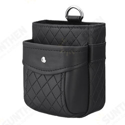 Universal Large Capacity Double Layer Leather Car Air Vent Storage Bag Mobile Phone Holder Organizer Universal Large Capacity Double Layer Leather Car Air Vent Storage Bag Mobile Phone Holder Organizer